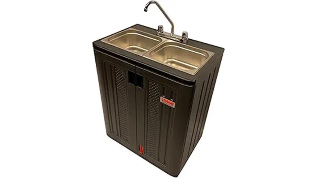 portable dual sink station