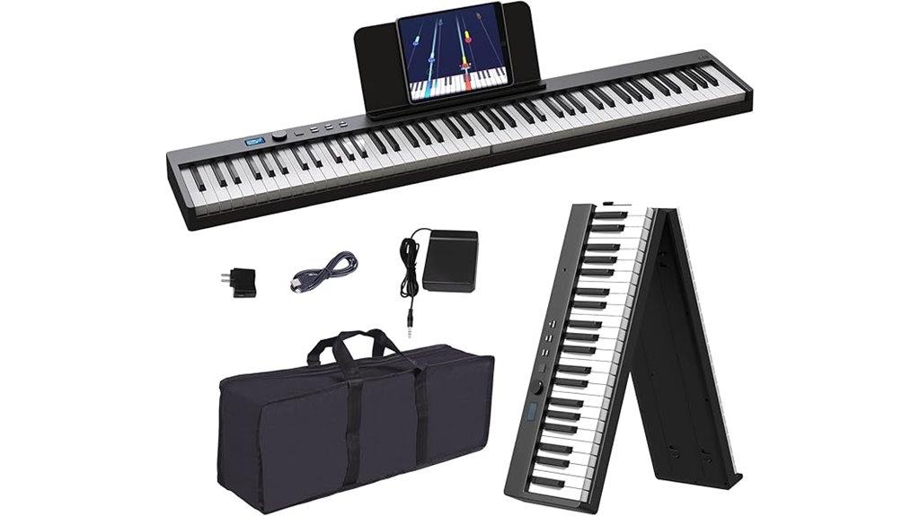 portable foldable electronic piano