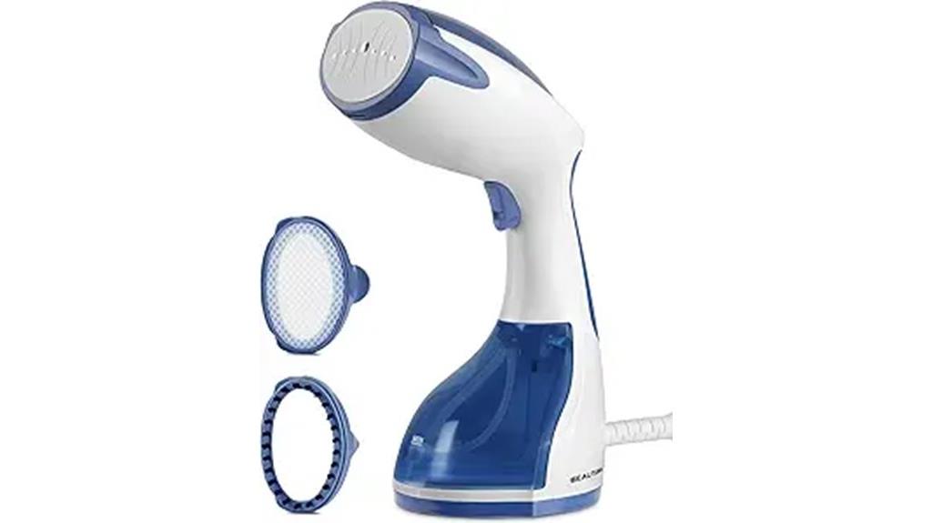 portable garment steamer with large tank