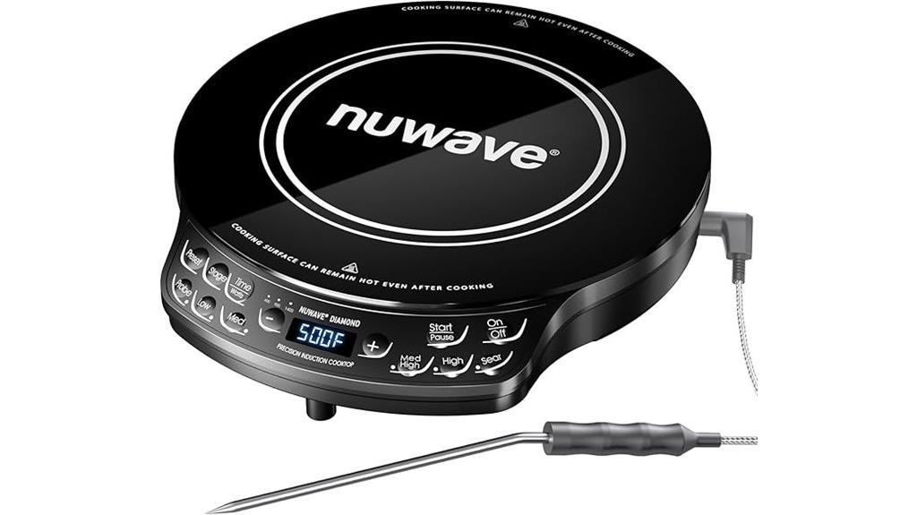 portable induction cooker with probe