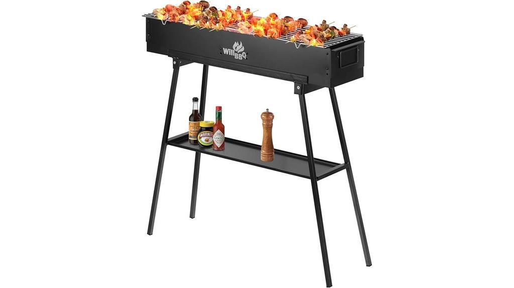portable outdoor charcoal grill