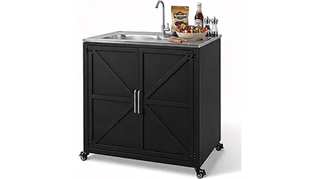 portable outdoor cooking station