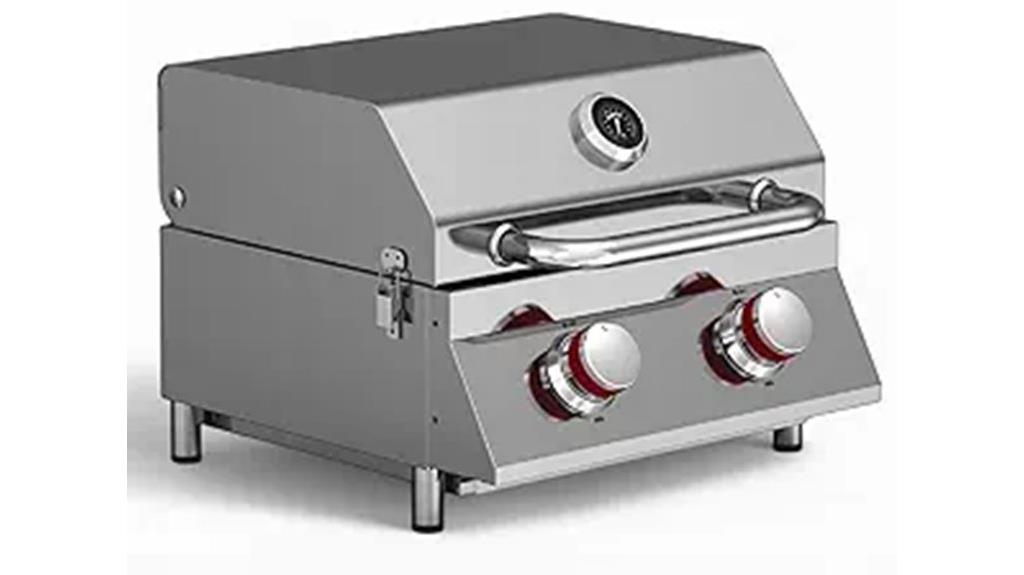 portable propane grill with heat