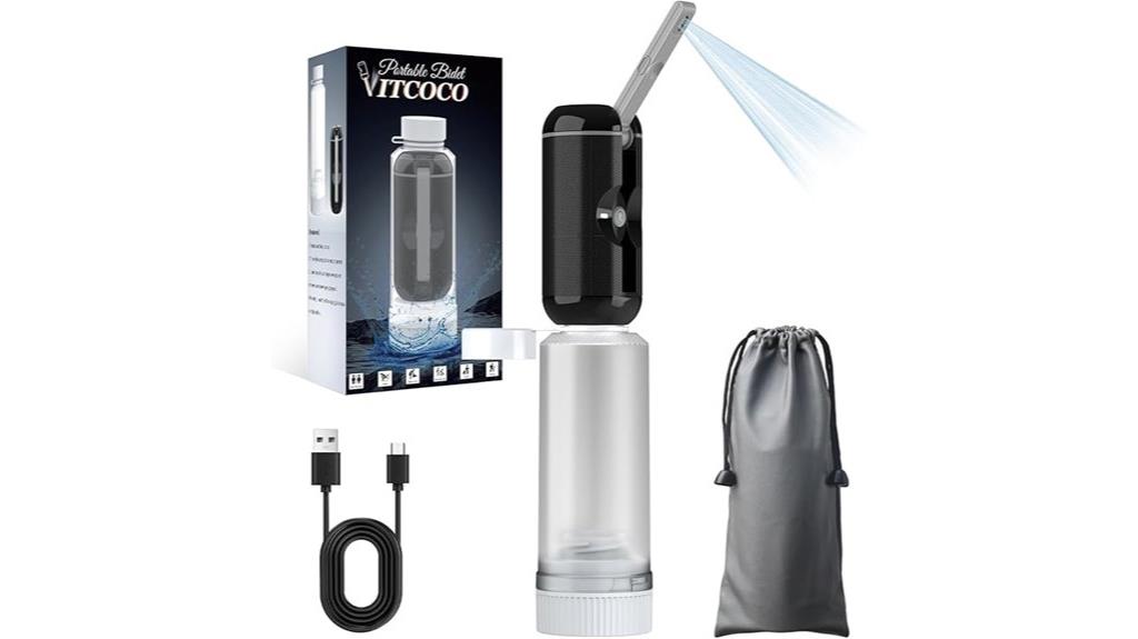 portable rechargeable travel bidet