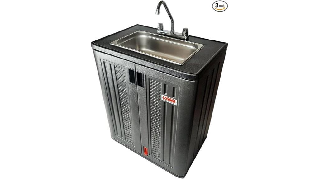 portable sink with hot water