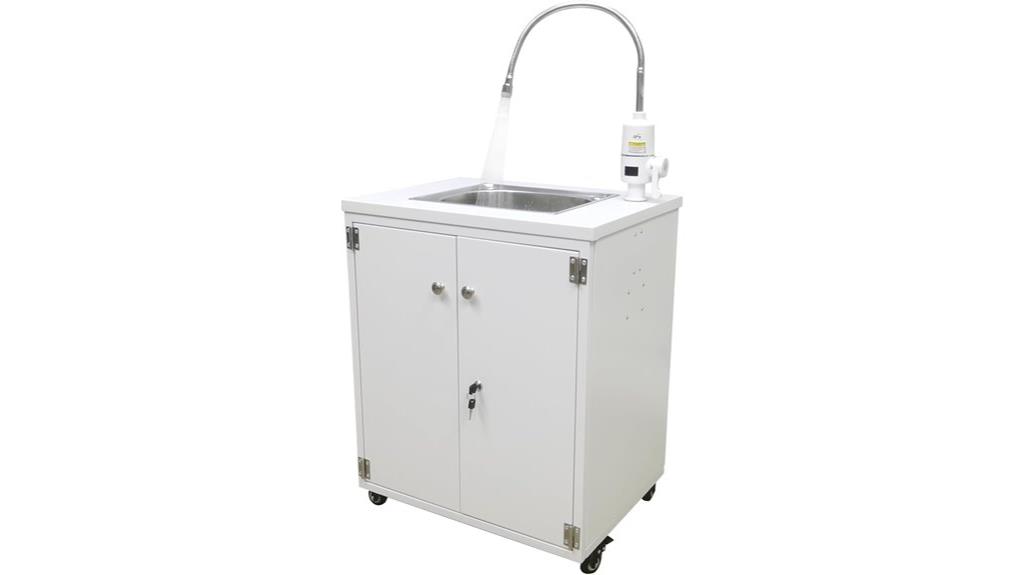 portable sink with hot water