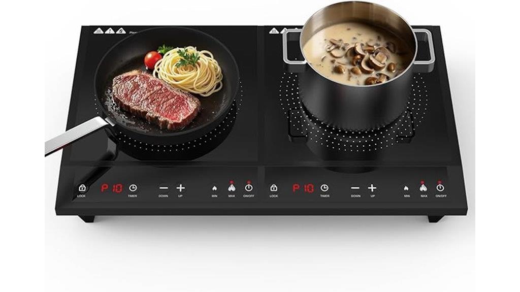 portable two burner cooktop