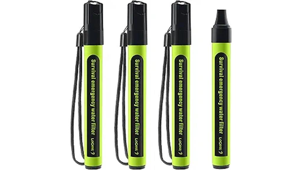 portable water filter straws