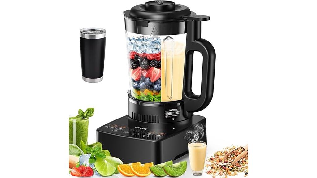 powerful glass blender with heat