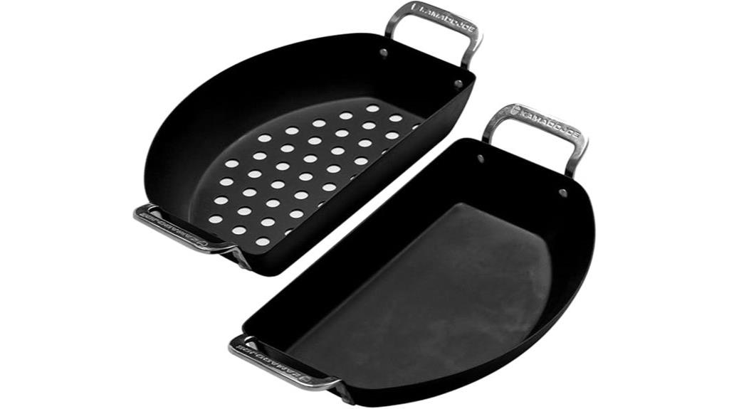 pre seasoned half moon pans