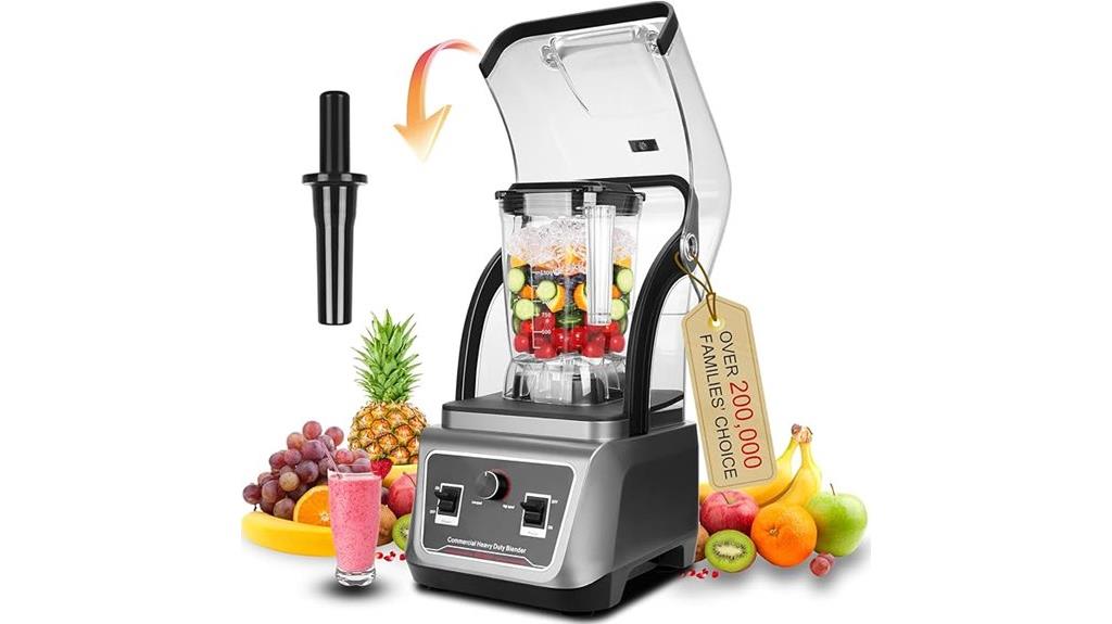 quiet commercial blender power