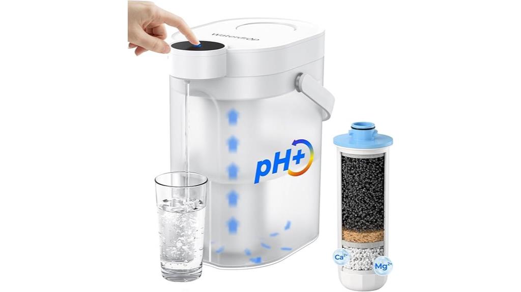 rechargeable alkaline water dispenser