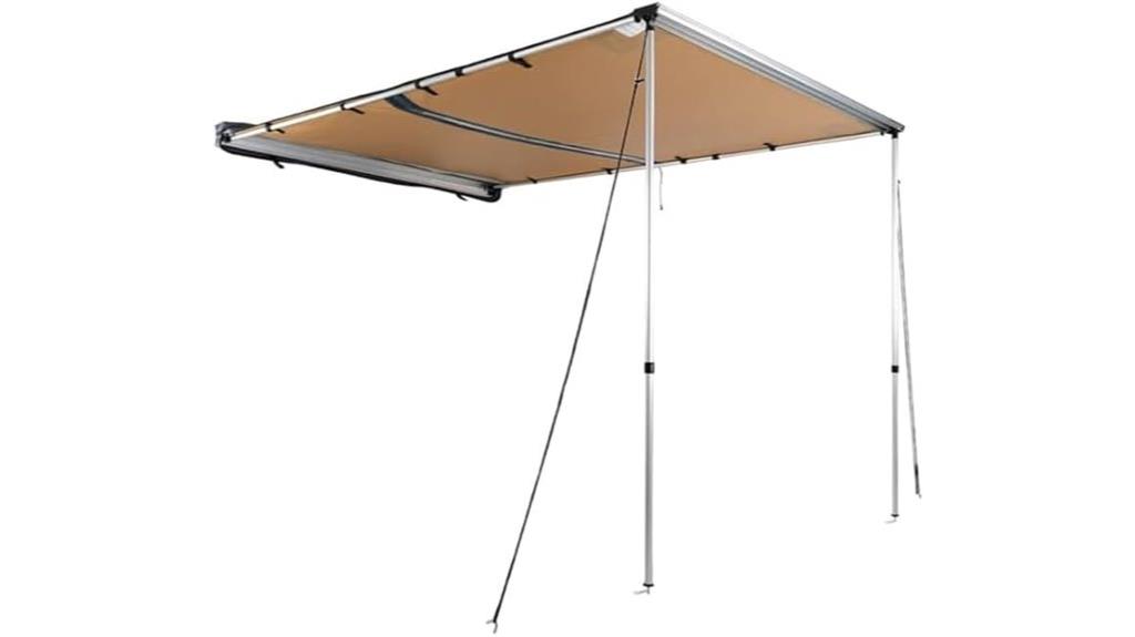 retractable awning with lighting