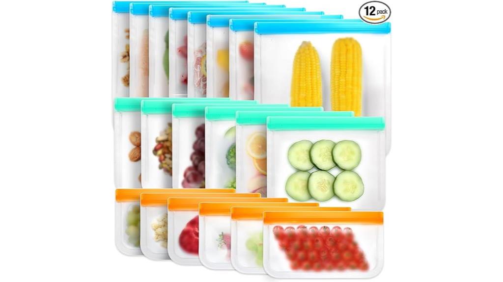reusable silicone ziplock bags