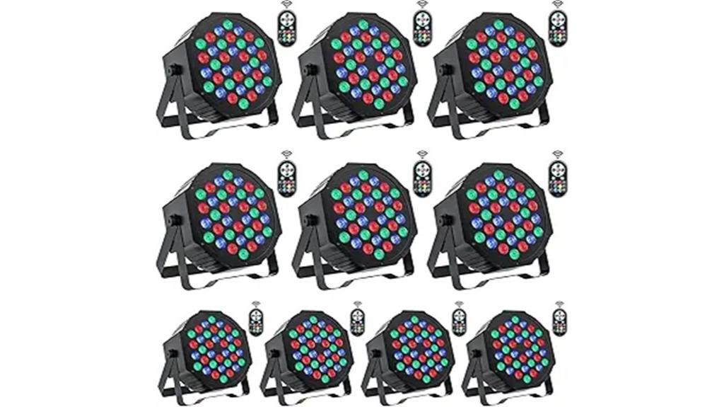 rgb led par lights