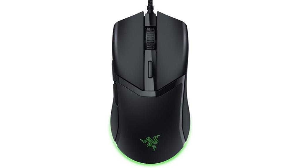 rgb lit wired gaming mouse