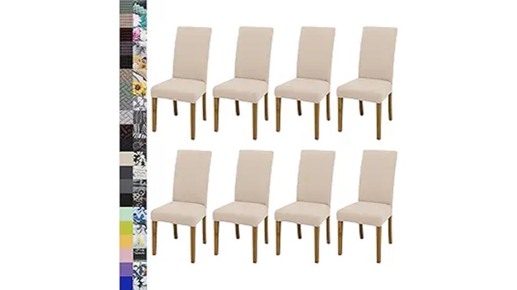 set of 8 washable slipcovers