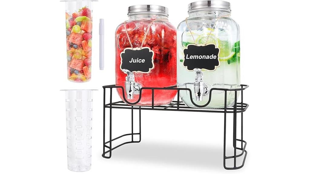 set of two gallon dispensers