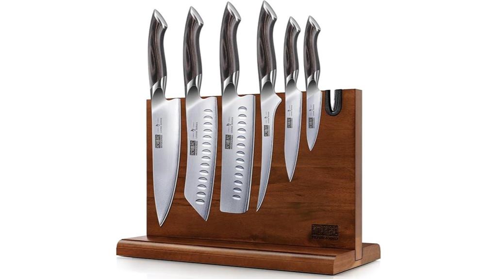 seven piece kitchen knife set