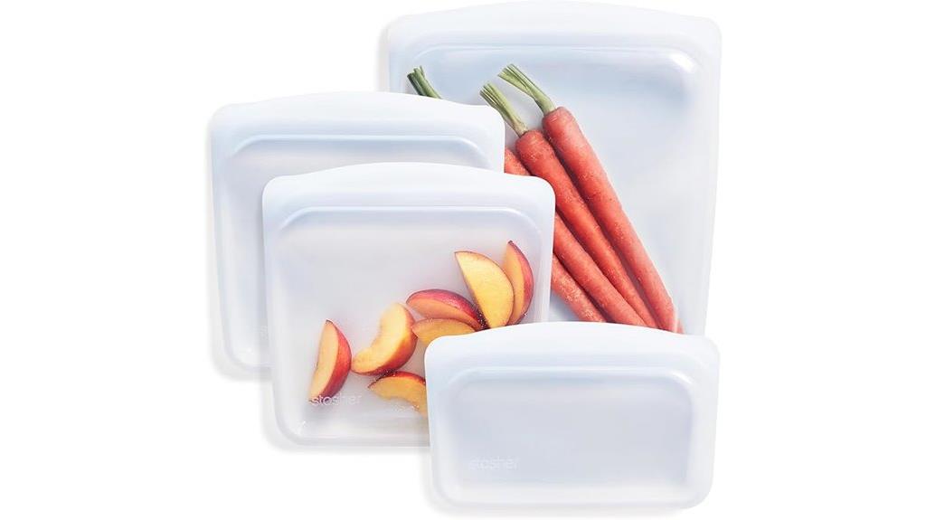 silicone reusable storage bags