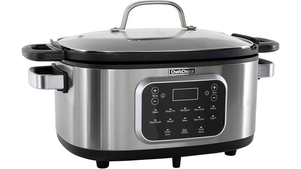 six quart temperature controlled multicooker