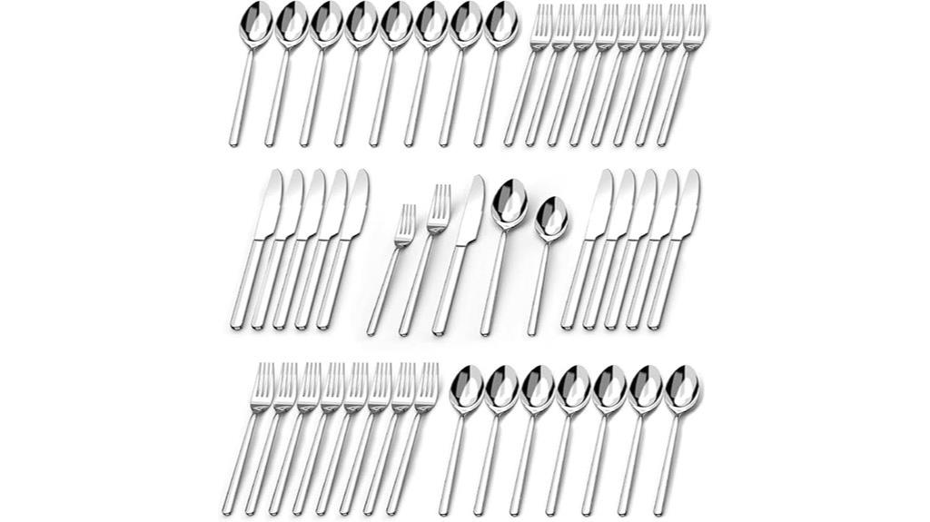 sixteen piece stainless set