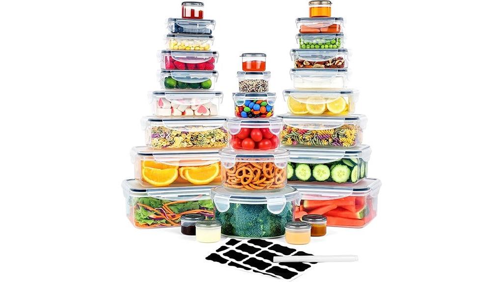 sixty food storage containers