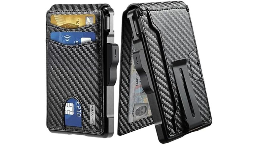 slim leather rfid wallet