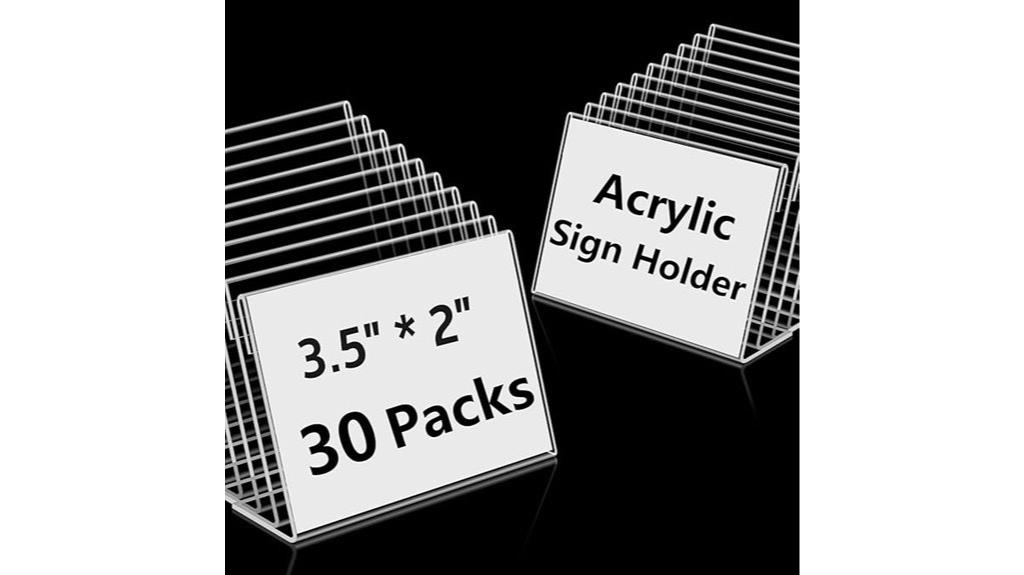small acrylic sign holders