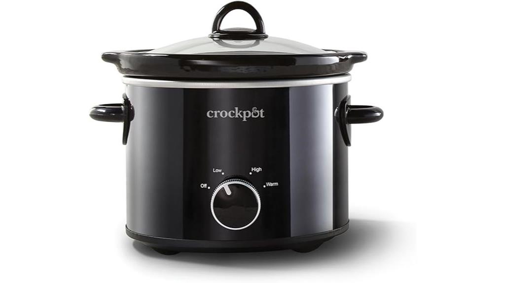 small black crockpot