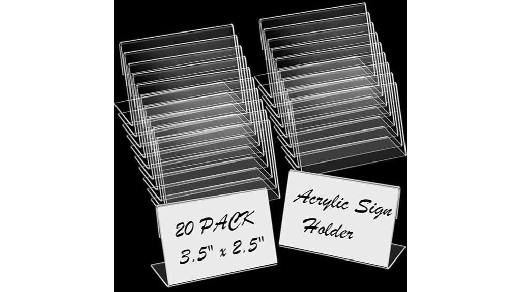 small clear acrylic stands