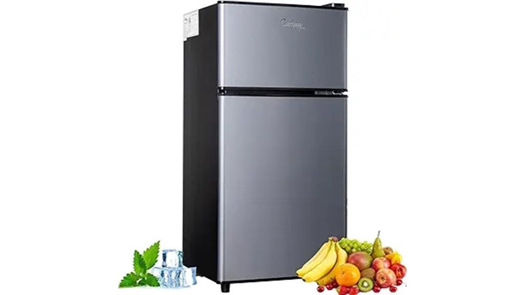 small double door fridge
