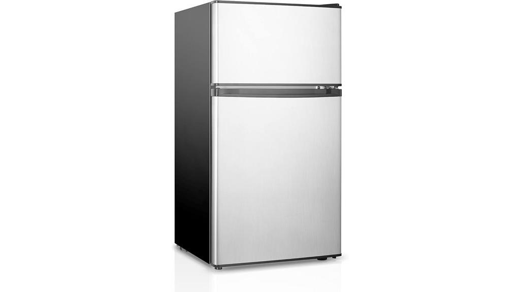 small fridge with freezer
