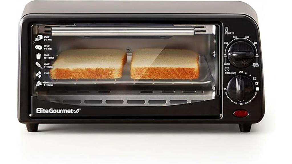 small silver countertop oven