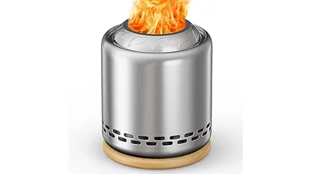 small square fire pit