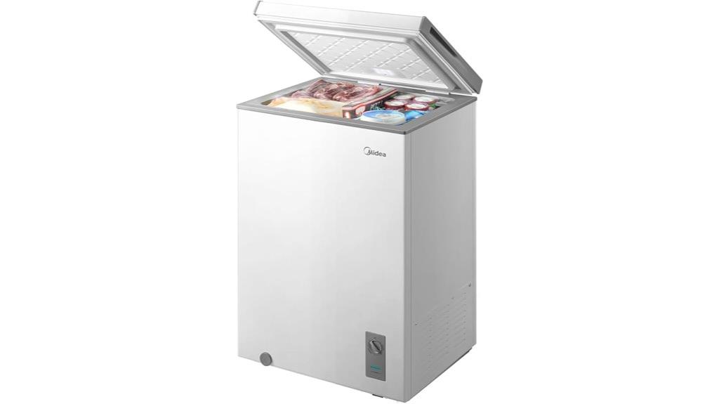 small white convertible chest freezer