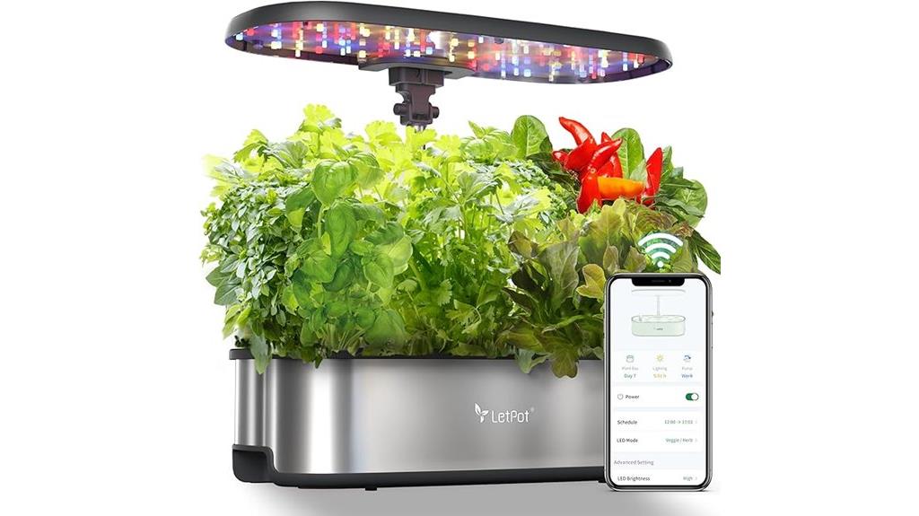 smart 12 pod hydroponic garden