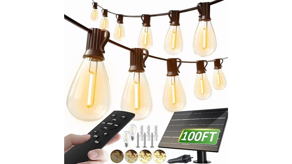 solar string lights with remote