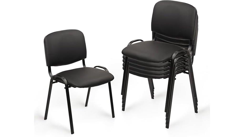 stackable pu leather chairs