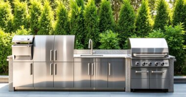 stainless outdoor kitchen modules