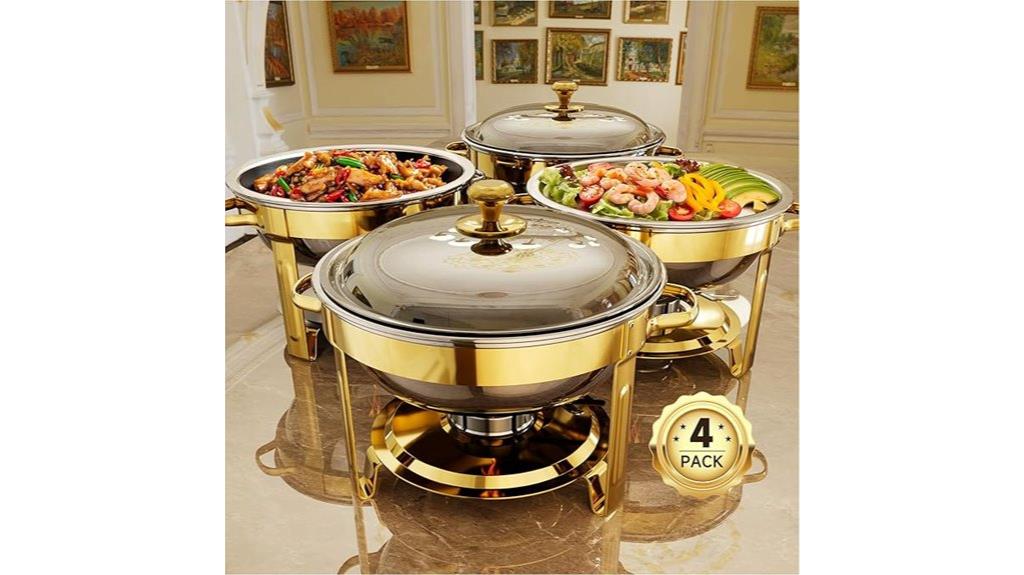 stainless steel buffet set