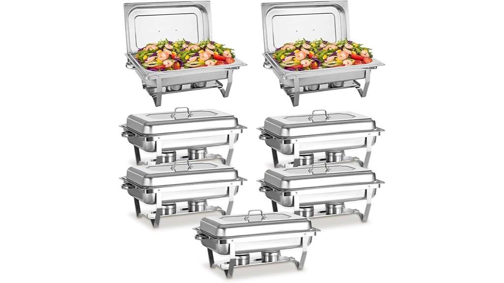stainless steel buffet set