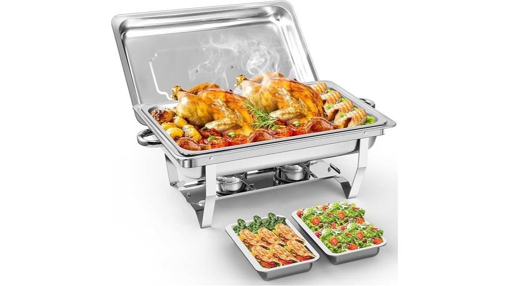 stainless steel buffet set