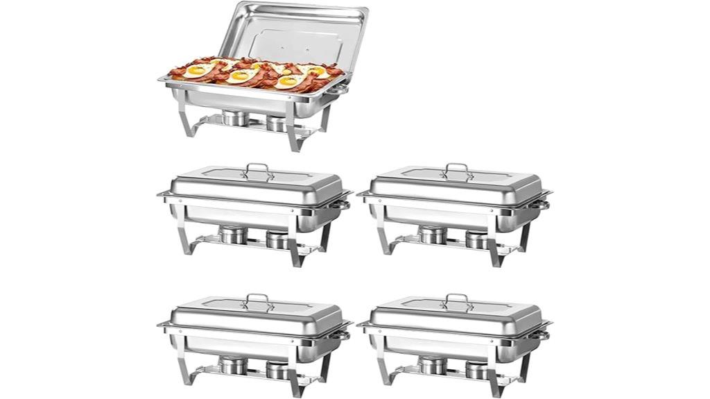 stainless steel buffet set