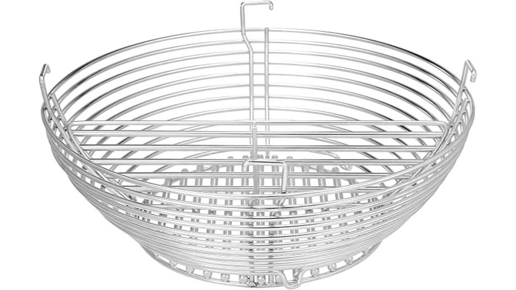 stainless steel charcoal basket
