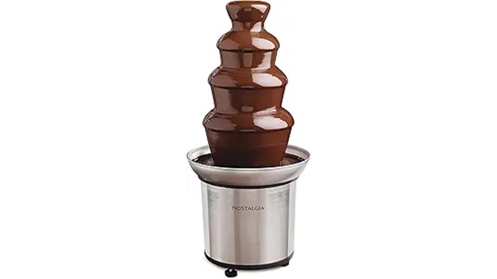 stainless steel chocolate fountain