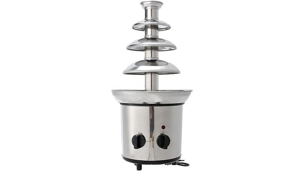 stainless steel chocolate fountain