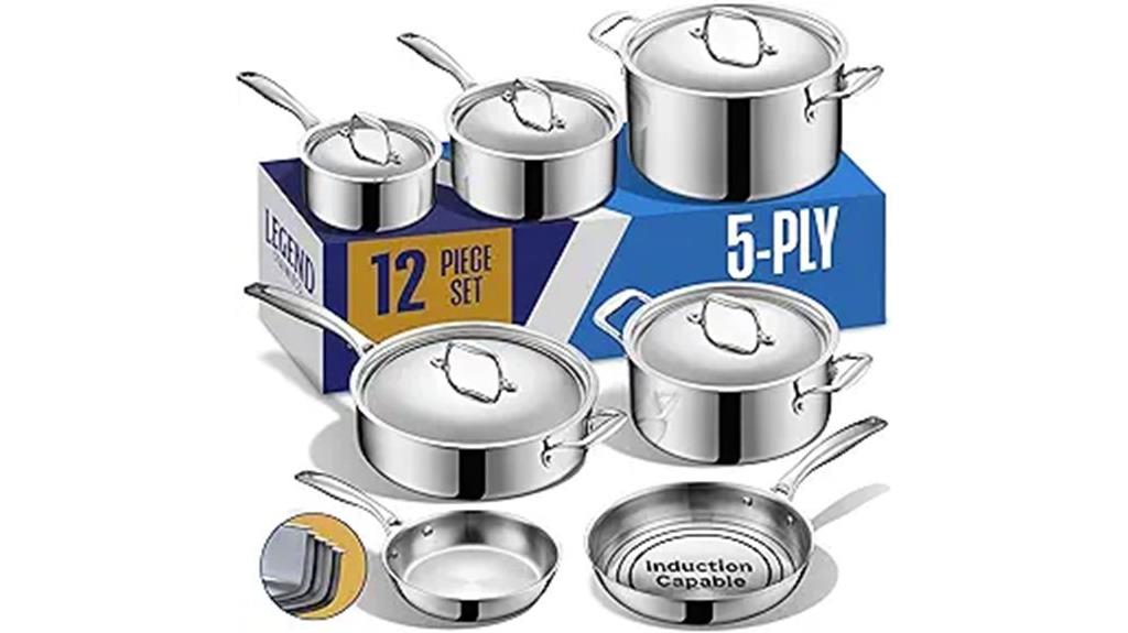 stainless steel cookware set