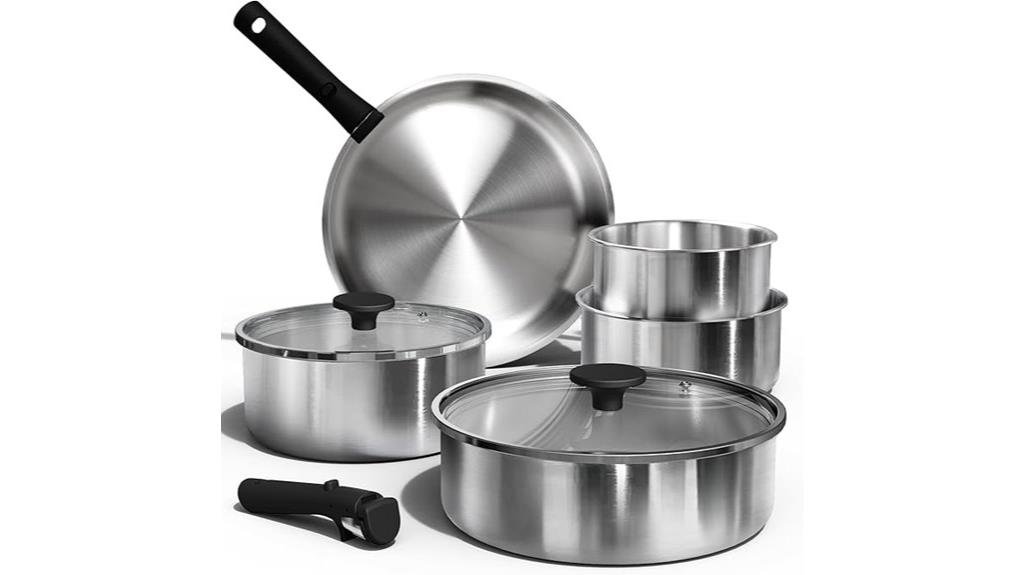 stainless steel cookware set
