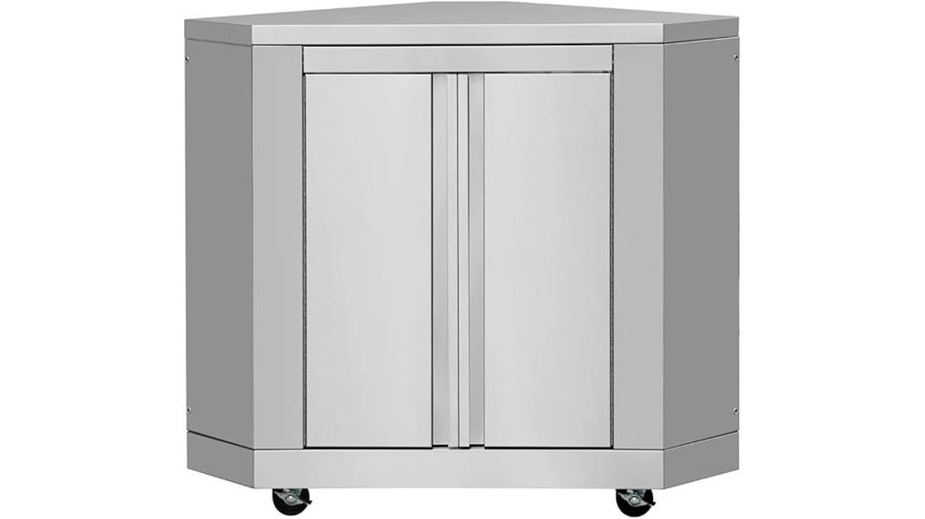 stainless steel corner cabinet